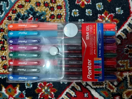 خودکار پنتر مدل رنگی کد SGP-102 بسته 8 عددی