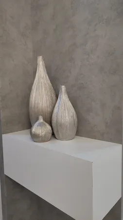 گلدان دکوری مدل سالینا کد 2175 مجموعه سه عددی