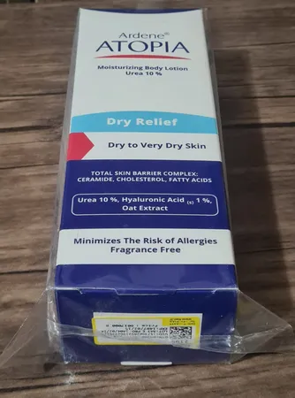 لوسیون مرطوب کننده آردن آتوپیا مدل Dry Relief مناسب پوست های خشک حجم 200 میلی لیتر