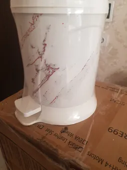سطل زباله پدالی ونوس پلاستیک مدل شیدا کد A140