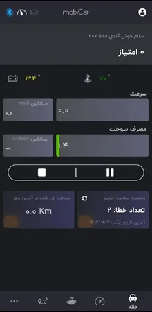 عیب یاب بلوتوثی خودرو موبیکار مدل P10 مناسب برای پژو 207