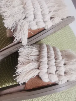 صندل زنانه مدل مکرومه