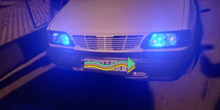 چراغ جلو و عقب خودرو مدل JT123DG مناسب برای پراید 131 بسته 4 عددی