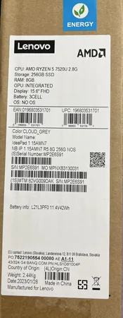 لپ تاپ 15.6 اینچی لنوو مدل IdeaPad 1 15AMN7-R5 7520U 8GB 256SSD