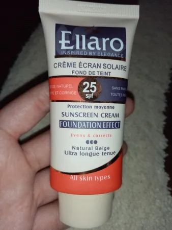 کرم ضد آفتاب رنگی الارو مدل SPF25 محافظ UVA ،UVB، مناسب انواع پوست تحت لیسانس حجم 40 میلی‌لیتر