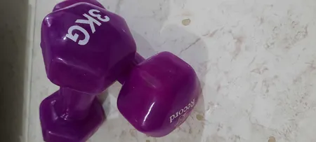 دمبل رکورد مدل A وزن 3 کیلوگرم بسته 2 عددی