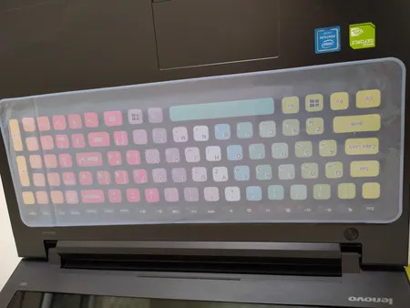 برچسب حروف فارسی کیبورد طرح پالت به همراه محافظ کیبورد مدل 15-I مناسب برای لپ تاپ 15.6 اینچ