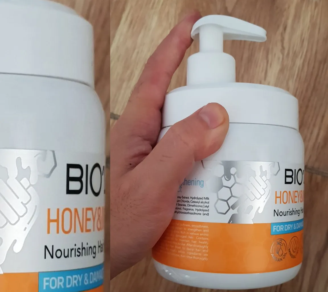 ماسک مو بیول مدل شیر و عسل حجم 500 میلی لیتر