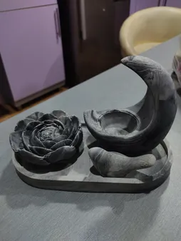 ست جاعودی و جاشمعی بتنی مدل ماه مجموعه 3 عددی