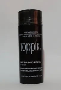 تجریه خرید پودر پرپشت کننده مو تاپیک هیر فیلر کد 02 وزن 25 گرم رنگ مشکی