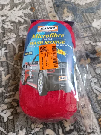 اسفنج شستشوی خودرو هانسه طرح مخملی مدل نانو