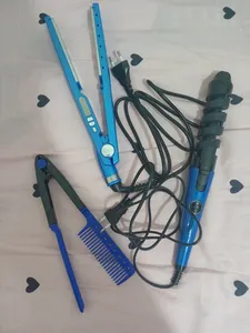 تجریه خرید اتو مو نانوتیتانیوم کد 3IN1 به همراه فر کننده مو و شانه مو