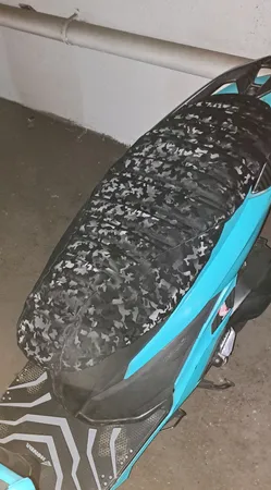 روکش زین موتور سیکلت وارون مدل C-14-BLK-ARTSH مناسب برای هوندا کلیک/واریو