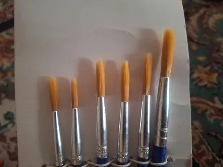 قلم مو گرد مدل Xin Bowen مجموعه 6 عددی