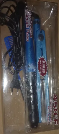 اتو و حالت‌دهنده‌ مو مدل 3in1 به همراه فر کننده مو و شانه مو