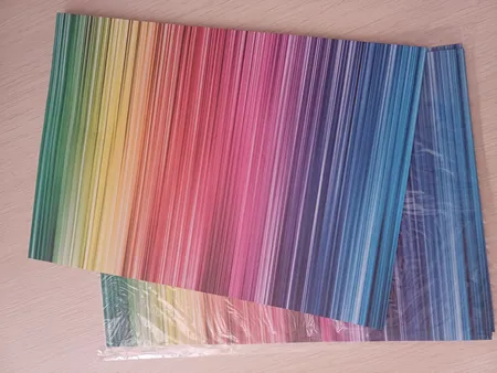 کاغذ رنگی A4 افق مدل رنگ و وارنگ بسته 15 عددی