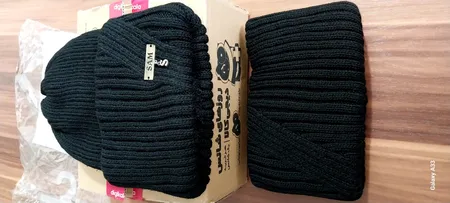 ست کلاه و شال گردن بافتنی سام مدل 416