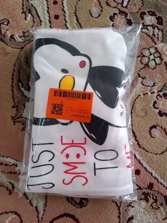 ست تی شرت و شلوار نوزادی مدل پنگوئن کد 1