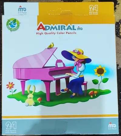 مداد رنگی 24 رنگ آدمیرال کد 761C طرح Astronaut