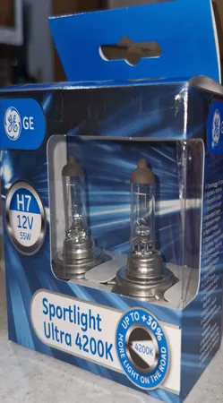 لامپ خودرو جنرال الکتریک مدل Sportlight Ultra کد H7 بسته 2 عددی