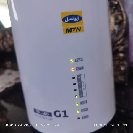 مودم 4G/TD-LTE ایرانسل مدل TF-i60 G1 به همراه سیم دوقلو و 300 گیگ اینترنت 6 ماهه