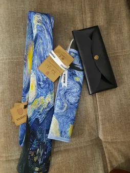 کراوات مردانه طرح شب پرستاره ونگوگ