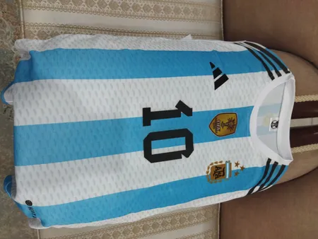 ست پیراهن و شورت ورزشی پسرانه مدل آرژانتین سه ستاره طرح مسی 2023