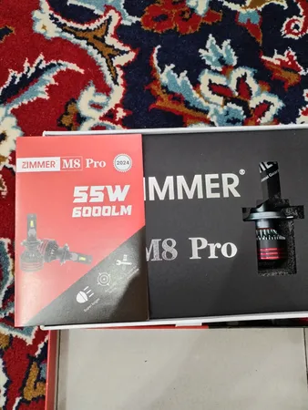 هدلایت لامپ خودرو زیمر مدل M8 PRO پایه H4 بسته دو عددی