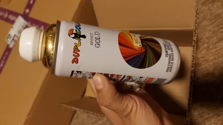 اسپری رنگ طلایی دوپلی کالر حجم 400 میلی لیتر