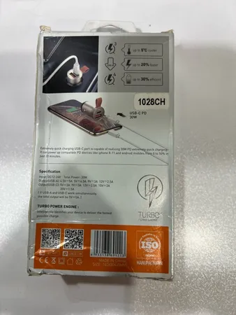 شارژر فندکی الدینیو مدل C509Q به همراه کابل لایتنینگ