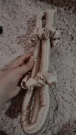 بیگودی مو مدل پرنسس طرح روبان به همراه کش مو بسته 2 عددی