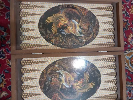 صفحه شطرنج طرح ققنوس مدل مینیاتوری