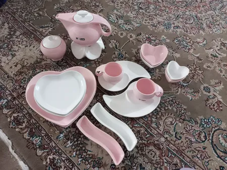 ست صبحانه خوری 17 پارچه آی سرام طرح ریتا مدل 4025