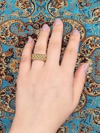 انگشتر طلا 18 عیار زنانه مدل 67128