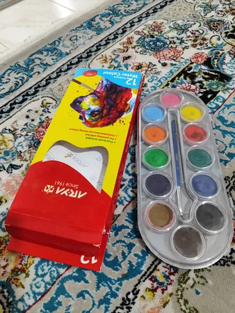 آبرنگ 12 رنگ آریا کد 5005 B