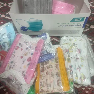 تجریه خرید ماسک تنفسی کودک مدل رنگارنگ مجموعه ۱۰۰ عددی