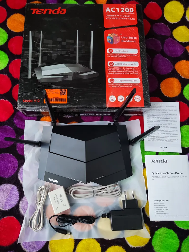 مودم روتر VDSL/ADSL تندا مدل V12