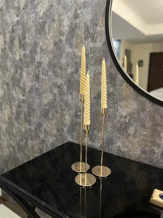 شمعدان مدل رومیزی بسته 3 عددی