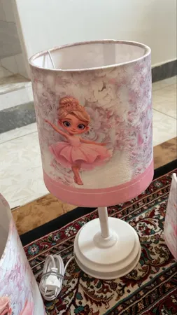 لوستر کودک مدل پرنسس کد 4030439 به همراه آباژور و لوستر و ساعت