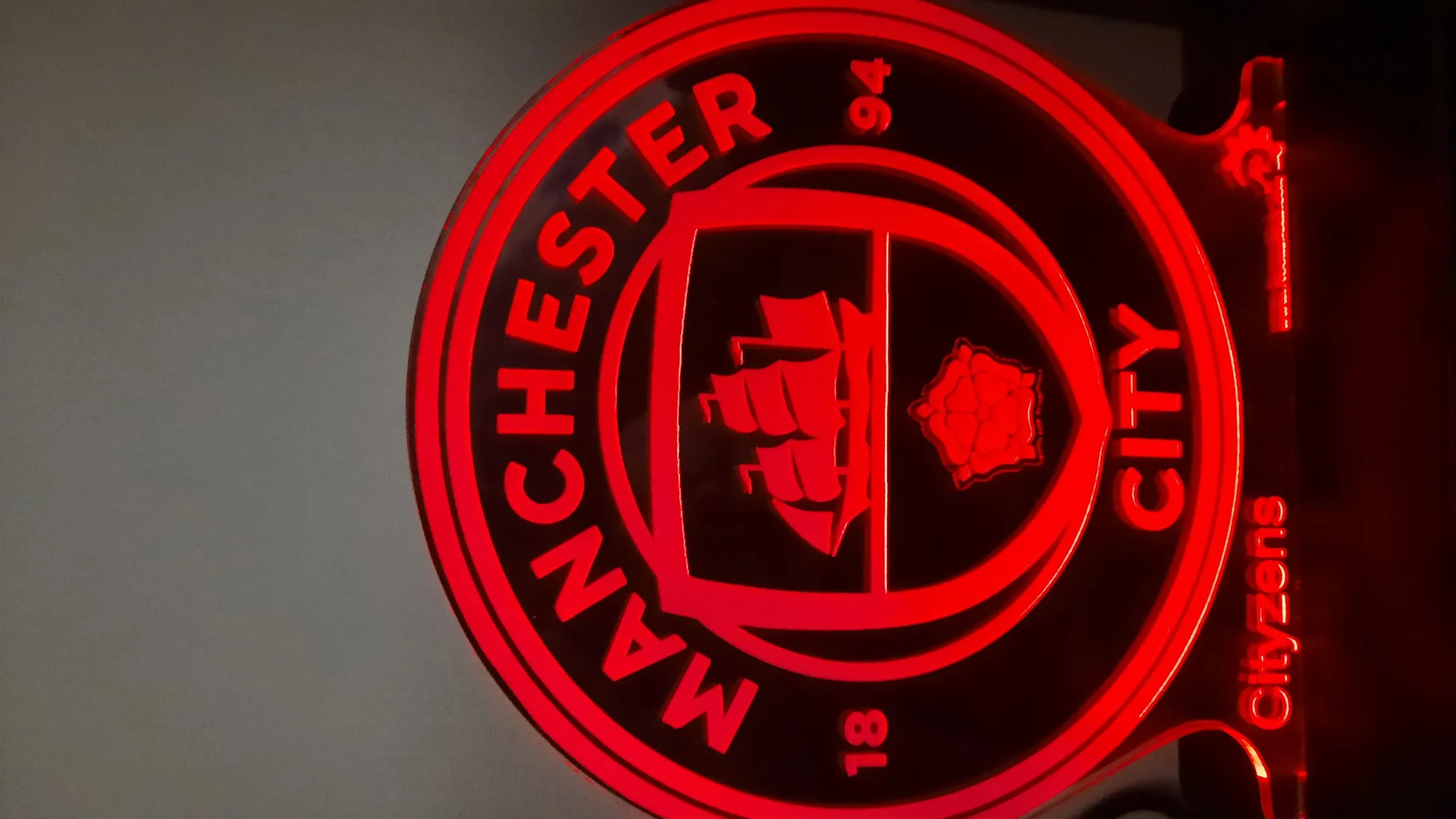 چراغ خواب مدل منچستر سیتی ریموت دار