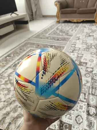 توپ فوتبال مدل چرمی جام جهانی 2022 الرحله