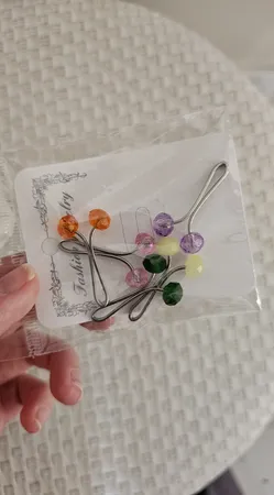 گیره روسری زنانه دینا کد A003 مجموعه 5 عددی