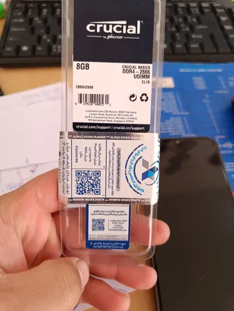 رم دسکتاپ DDR4 تک کاناله 2666 مگاهرتز CL19 کروشیال ظرفیت 8 گیگابایت
