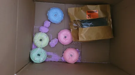 کوکتل پدیکور اور مدل دونات وزن 130 گرم بسته 6 عددی