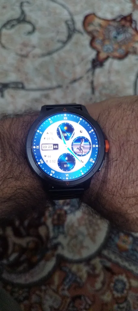 ساعت هوشمند گلوریمی مدل GX RACE مناسب برای ورزش، کنترل سطح اکسیژن خون، شمارش ضربان قلب، پایش وضعیت خواب