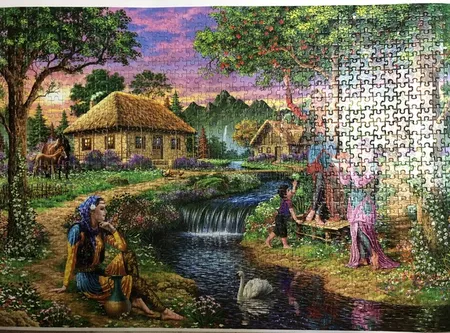 پازل 1000 تکه ایران طرح دهکده زیبا مدل AP-357