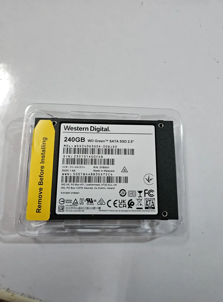 اس اس دی اینترنال SATA III وسترن دیجیتال مدل Green ظرفیت 240 گیگابایت