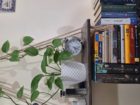 ساعت رومیزی مدل فلزی زنگ دار کد 001