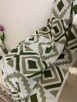 شال مبل مدل پانچدوزی کد 1 سایز 170×140 سانتیمتر