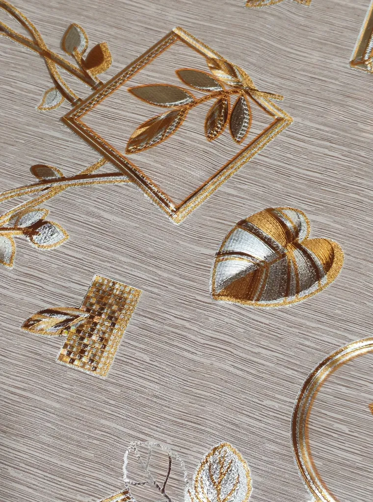 سفره 4 نفره مدل پشت نخی گلد کد A100-T100